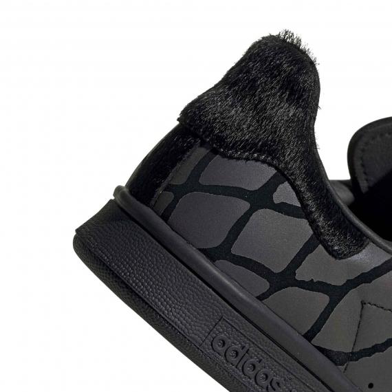 خرید آنلاین کفش اسپرت مردانه آدیداس استن اسمیت مشکی مخصوص پیاده روی روزمره مدل FV4044